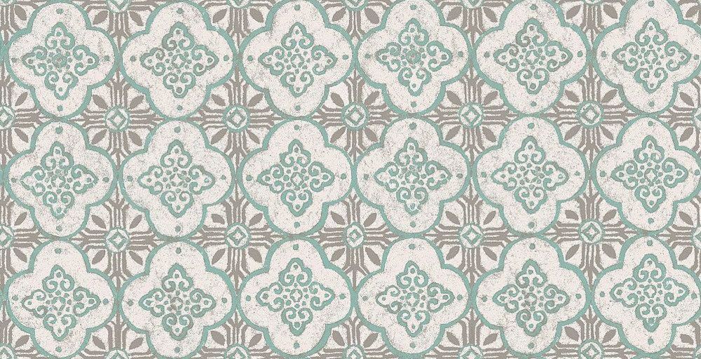 European-Style Light-Colored Floral Wallpaper 700*360