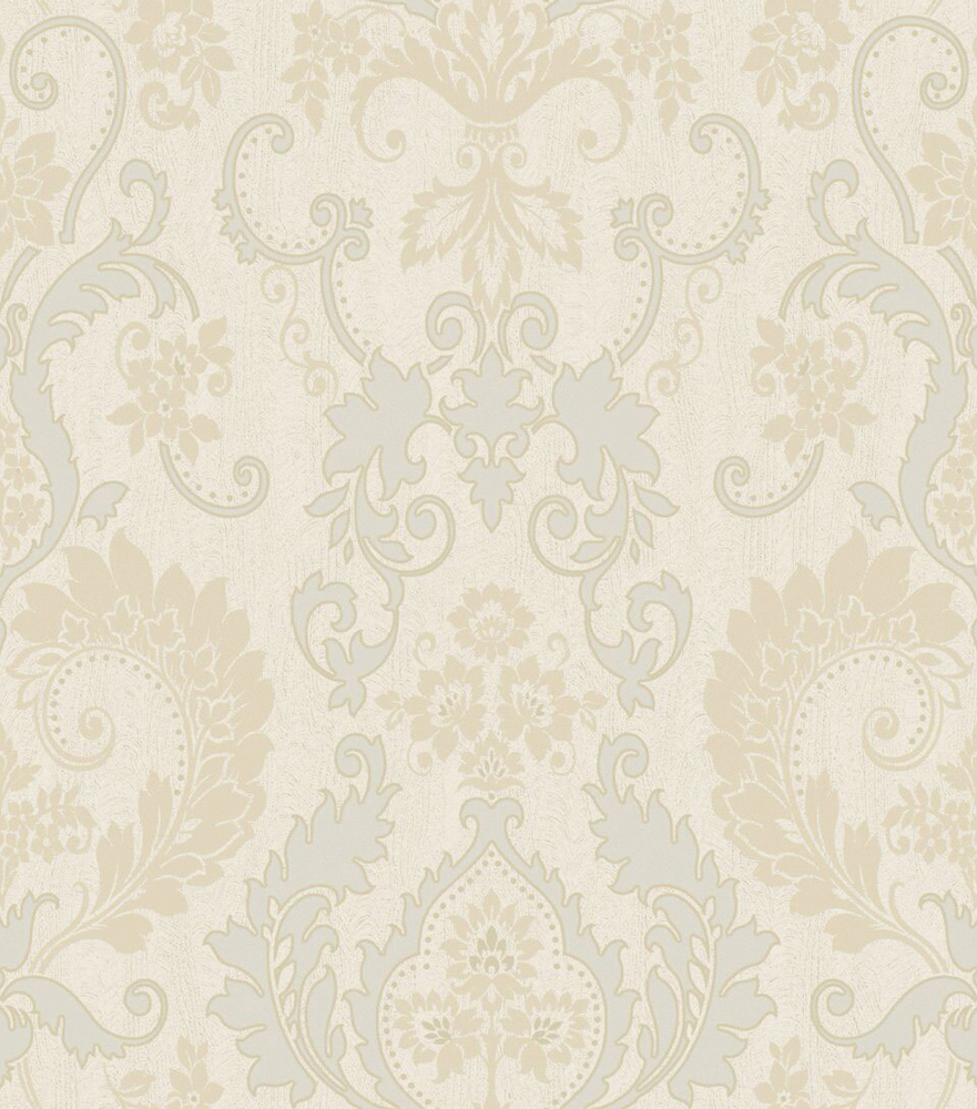 European-Style Light-Colored Floral Wallpaper 600*680