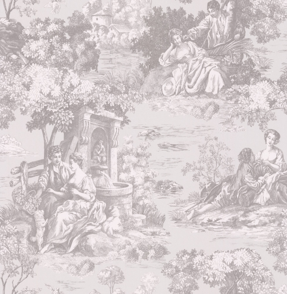 European-style Black and White Character Wallpaper 600*600