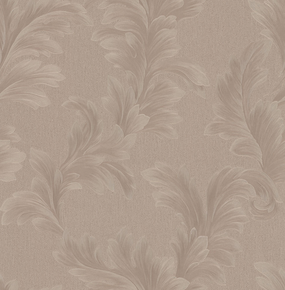 European-Style Coffee-Colored Patterned Wallpaper 800*800