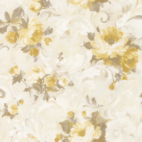 Elegant European-Style Patterned Wallpaper 600x600 in Beige