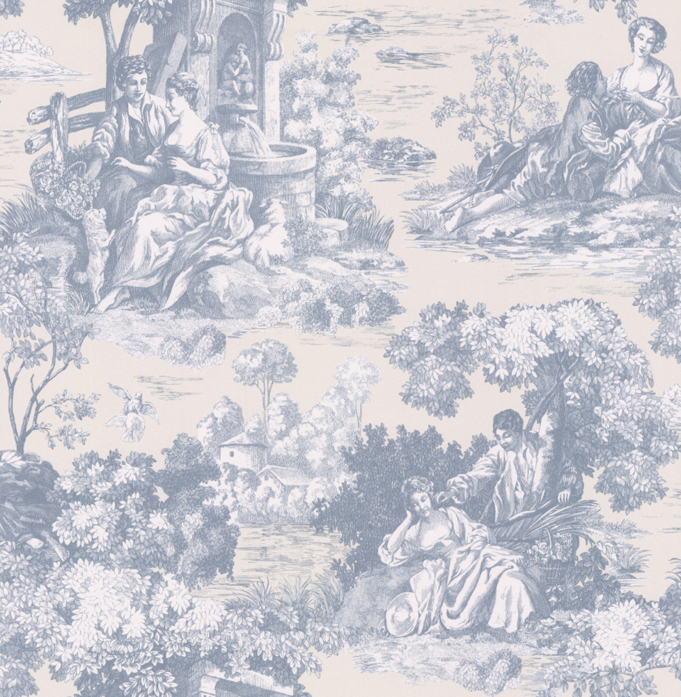 European-Style Plant Print Wallpaper 600*600