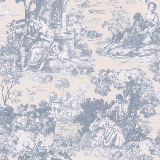 European-Style Plant Print Wallpaper 600*600