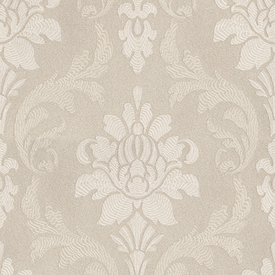 European-Style Light-Colored Patterned Wallpaper 3D Model