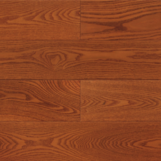 Deep Walnut Solid Wood Flooring 3D Model in Black