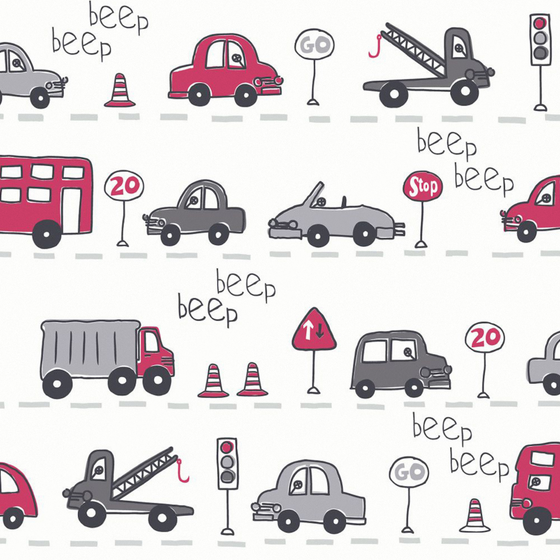 Modern Children's Wallpaper 3D Model 800*819 in Pink