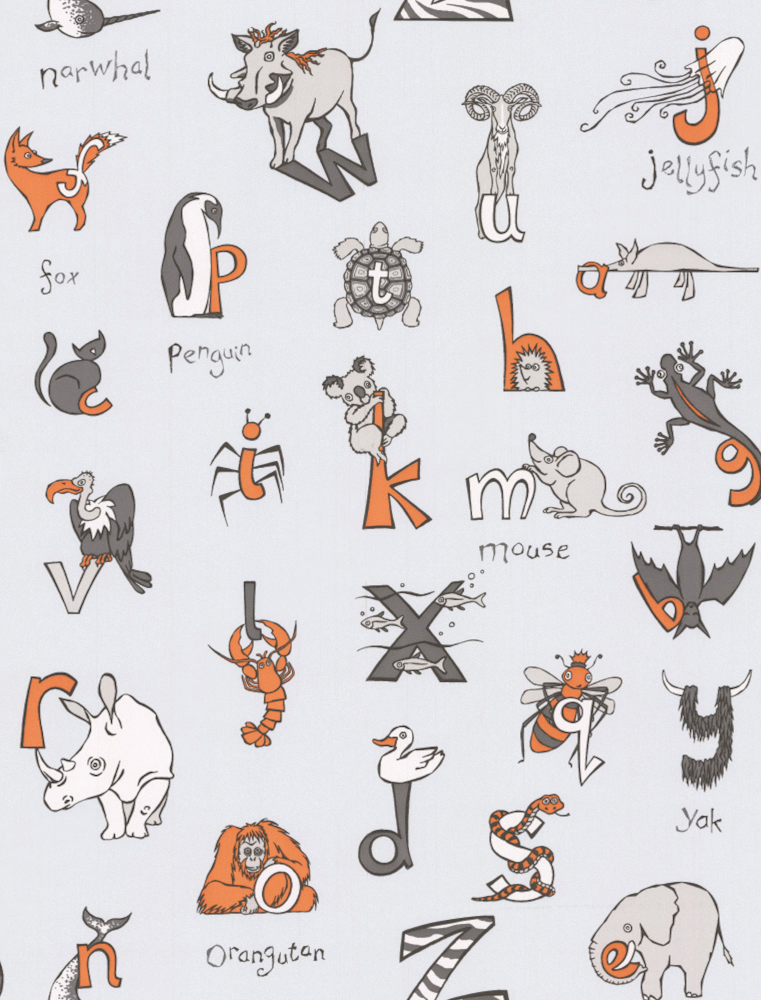 Modern Children's Wallpaper 3D Model in Wood Color