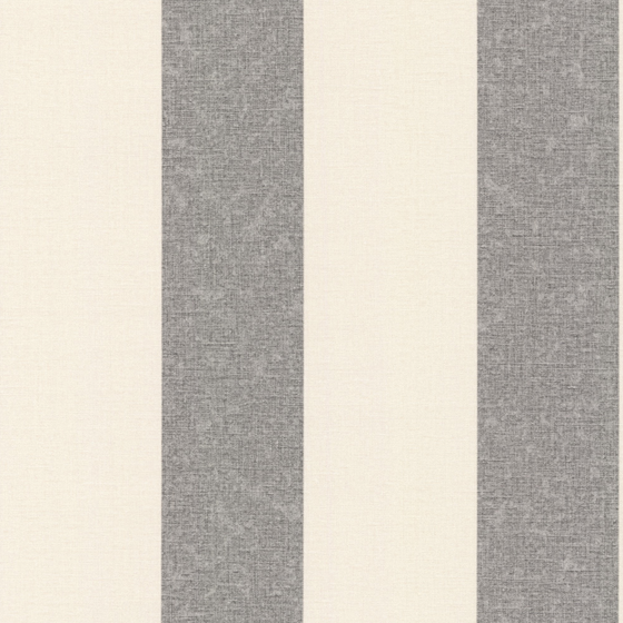 Trendy Gray Modern Color-Block Striped Wallpaper 3D Model