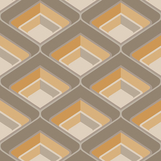 Golden Geometric Texture Wallpaper 3D Model