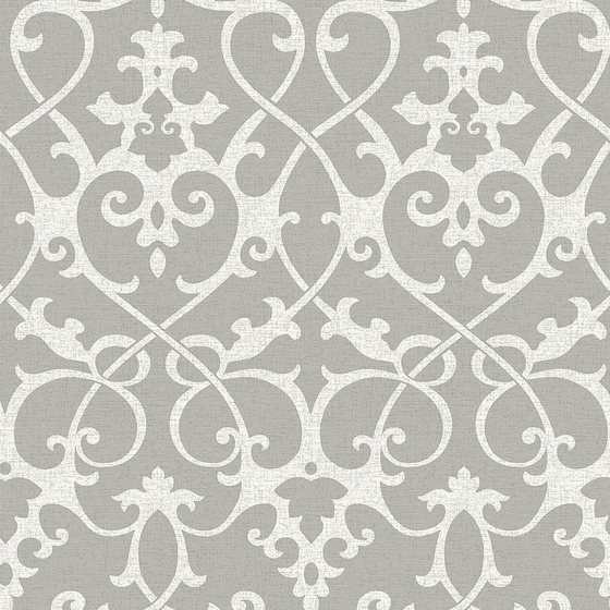 European-Style Gray Light-Colored Patterned Wallpaper 800x819