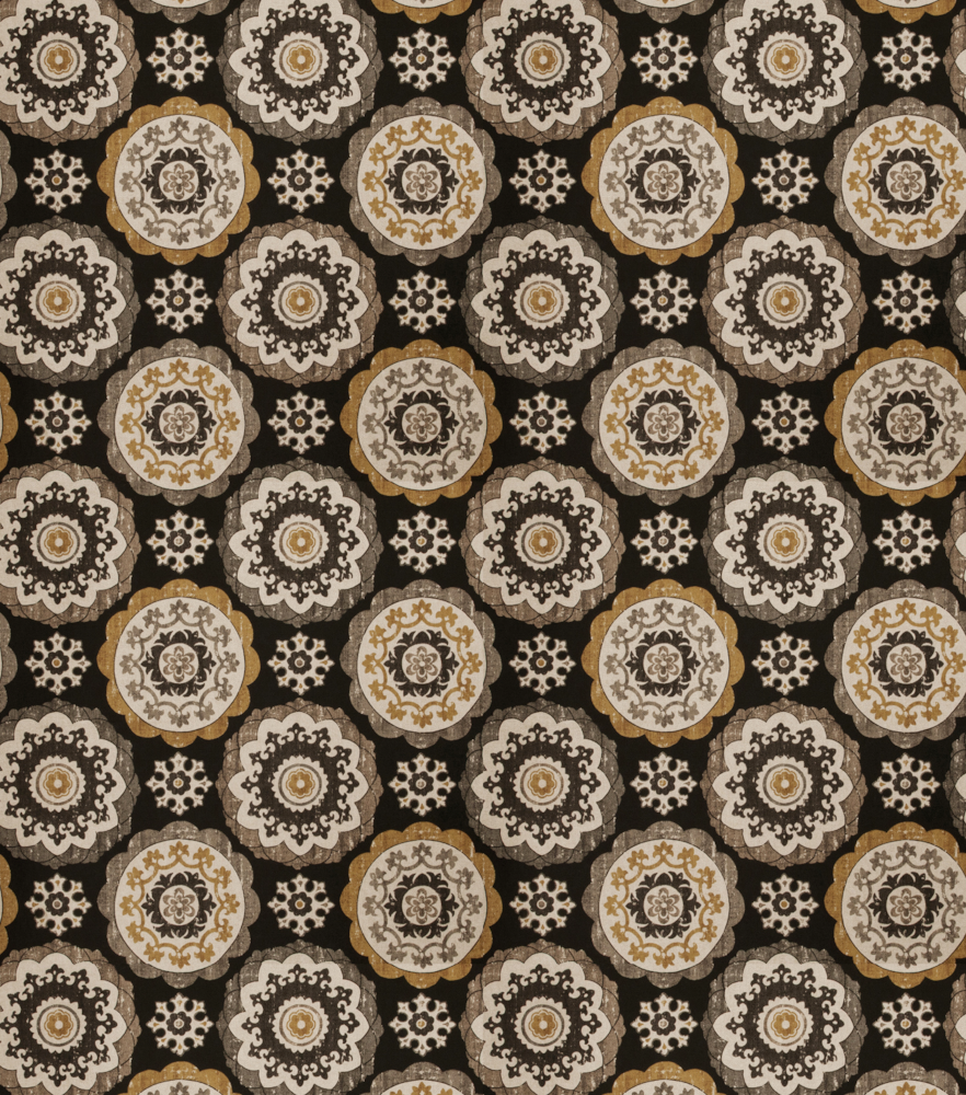 European-Style Dark Patterned Wallpaper 700*793