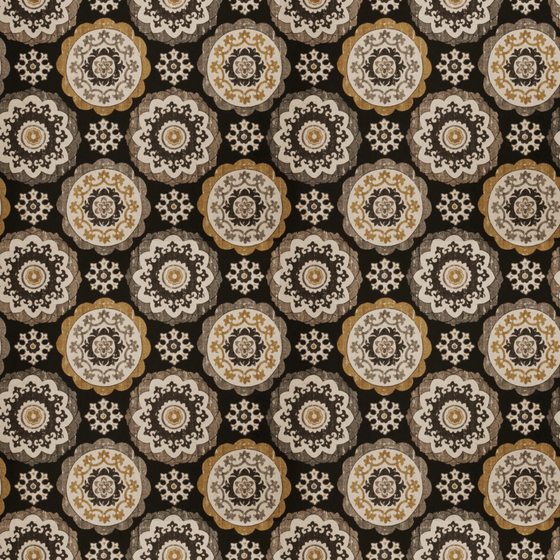European-Style Dark Patterned Wallpaper 3D Model