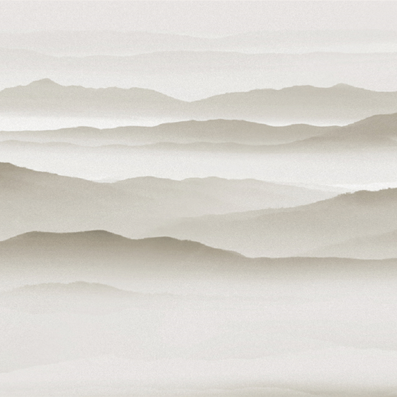 Black Chinese-Style Warm Gray Landscape Pattern 3D Model