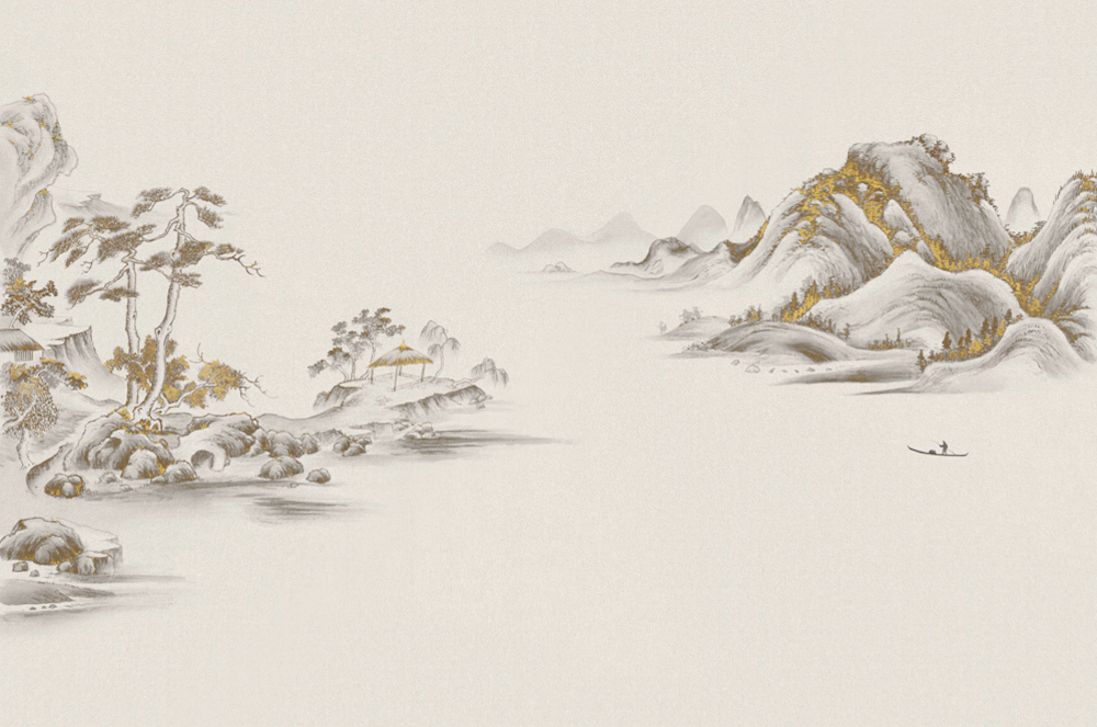 New Chinese-Style Warm Mountain Water