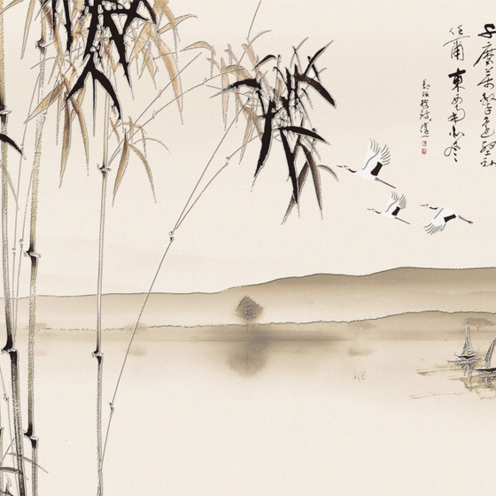 Stylish Beige Lucky Bamboo 3D Model for Natural Decor