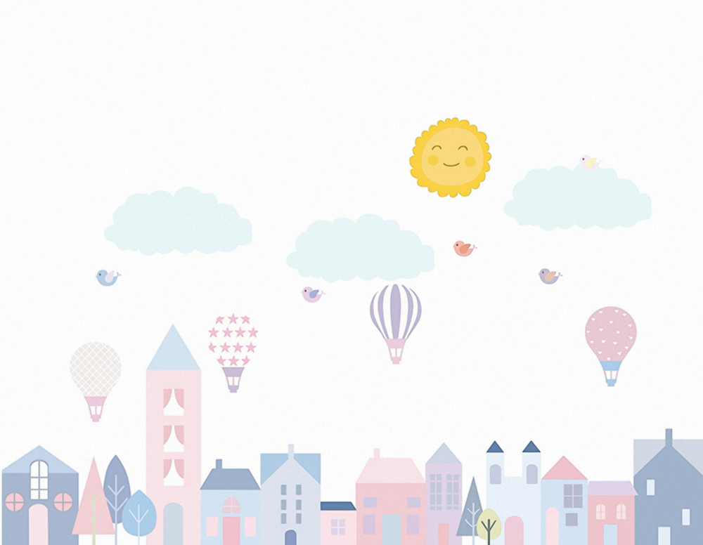 Modern Children's Wallpaper 1000x776