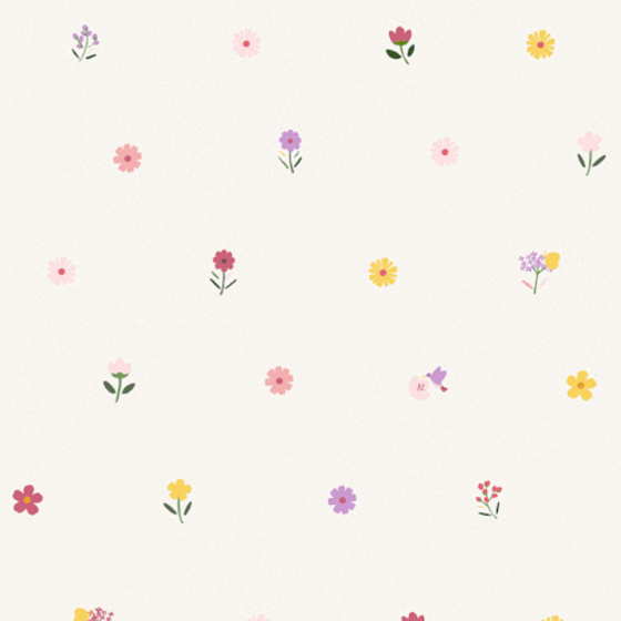Modern Children's Wallpaper 3D Model in Wood Color