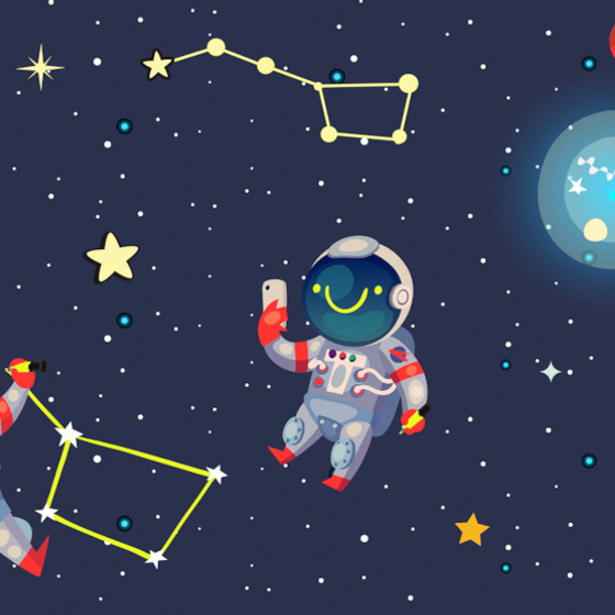 Modern Children's Wallpaper 3D Model in Blue