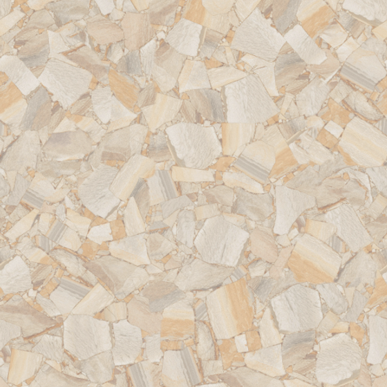 Cream Yellow Vintage-Style Individual Stone Pattern 750x1500