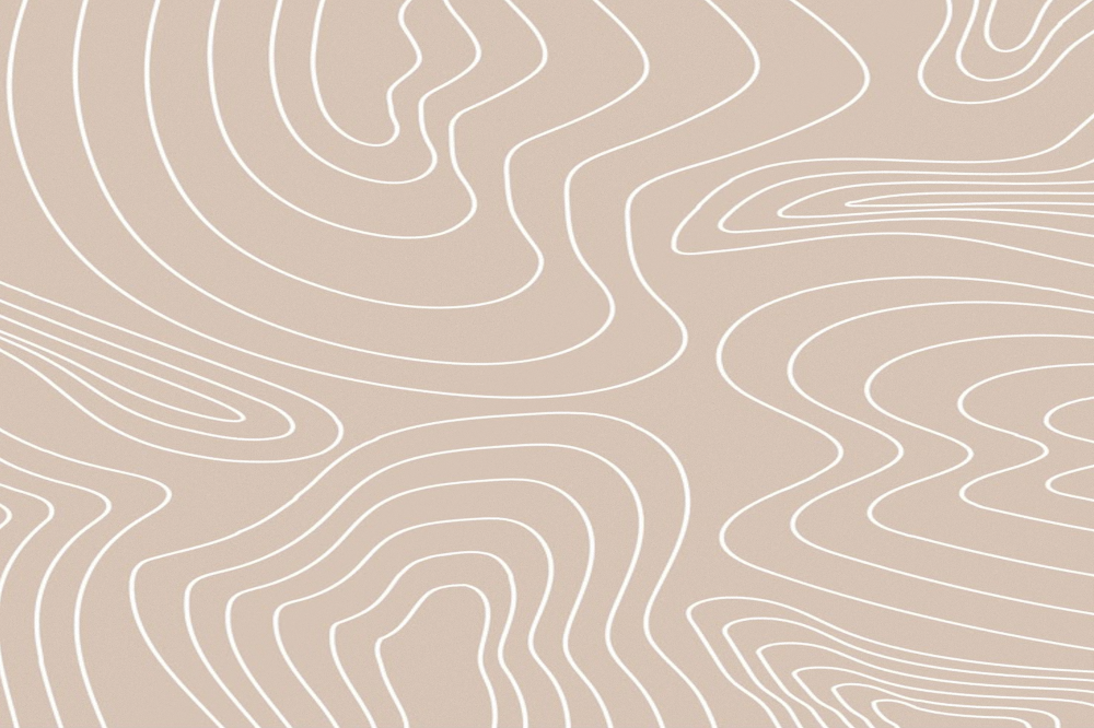 Beige Organic Shapes Abstract Wallpaper