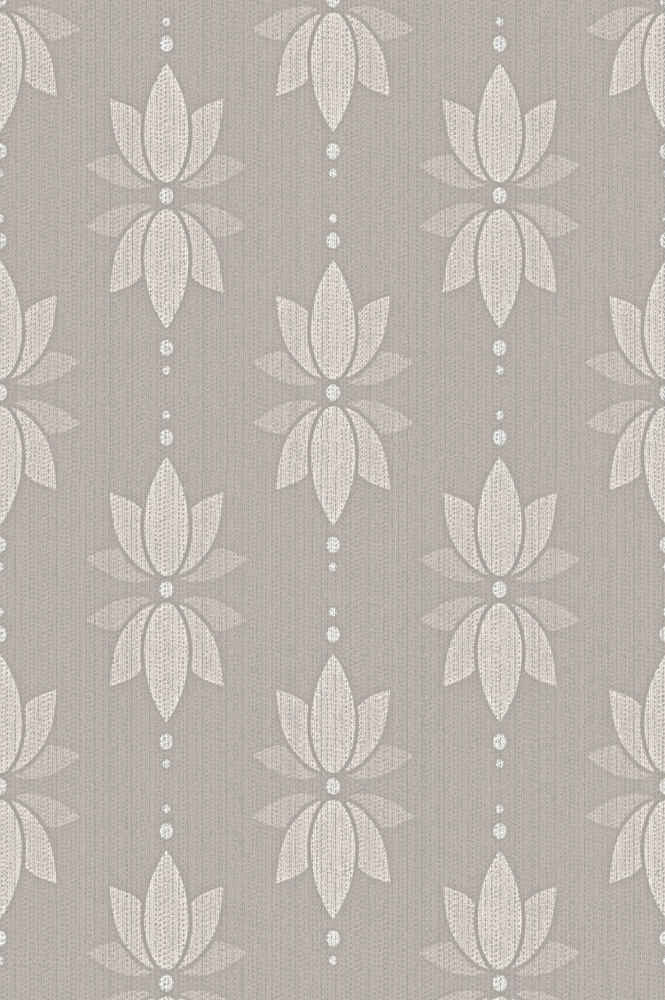 Beige Lotus Flower Wallpaper